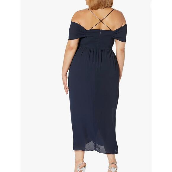 City Chic Entwine Maxi Dress Navy Size 14 - Picture 2 of 10
